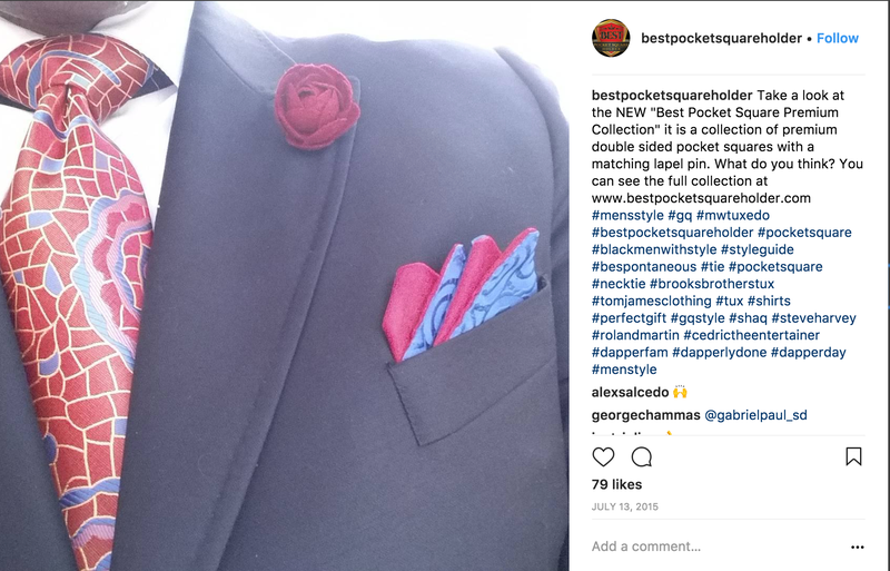 Courtesy of Best Pocket Square Holder via Instagram